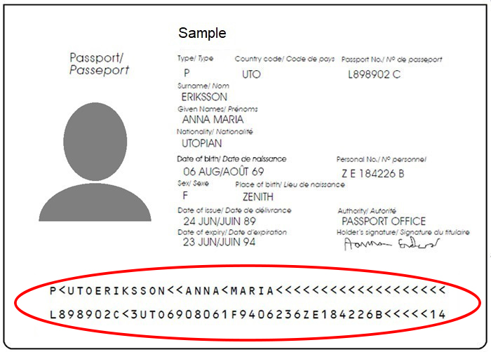 sample passport